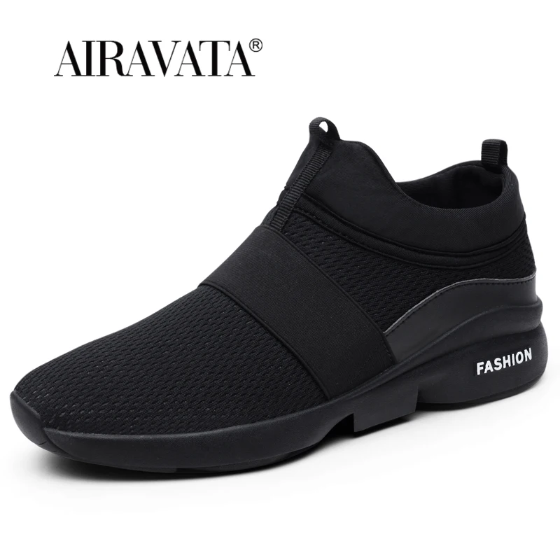 Men's Walking Shoes Lightweight Sneakers Slip on Knitted Flats Loafers Shoe Outdoor Comforty Breathable Sneakers
