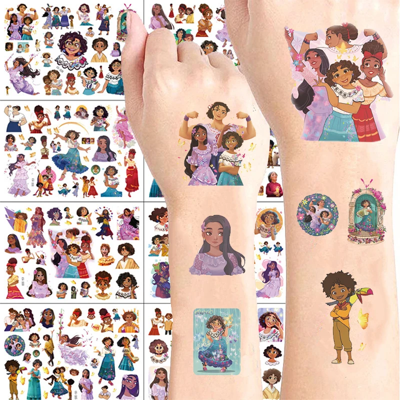

Disney Encanto Tattoo Stickers Anime Movie Figure Mirabel Abuela Alma Waterproof Kawaii Sticker Cartoon Kids Girls Birthday Gift