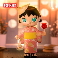 pop mart molly x chbi maruko chan summer festival figurine 200 action figurine collectible toys