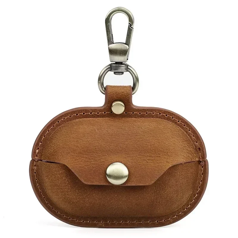 Чехол из натуральной кожи для наушников Sony Ambie Sound противоударный чехол зарядное