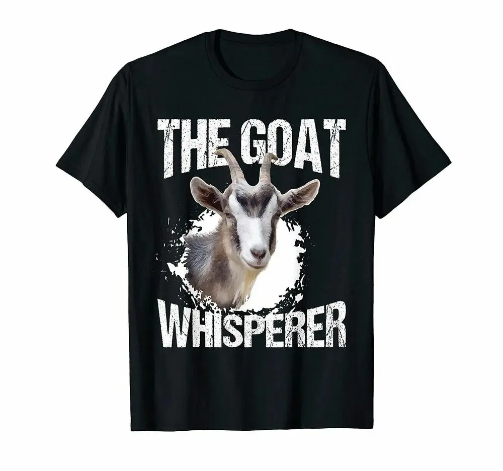 

The Goat Whisperer Funny Goat Lover Farmer T-Shirt Funny Black Tee Gift Trend