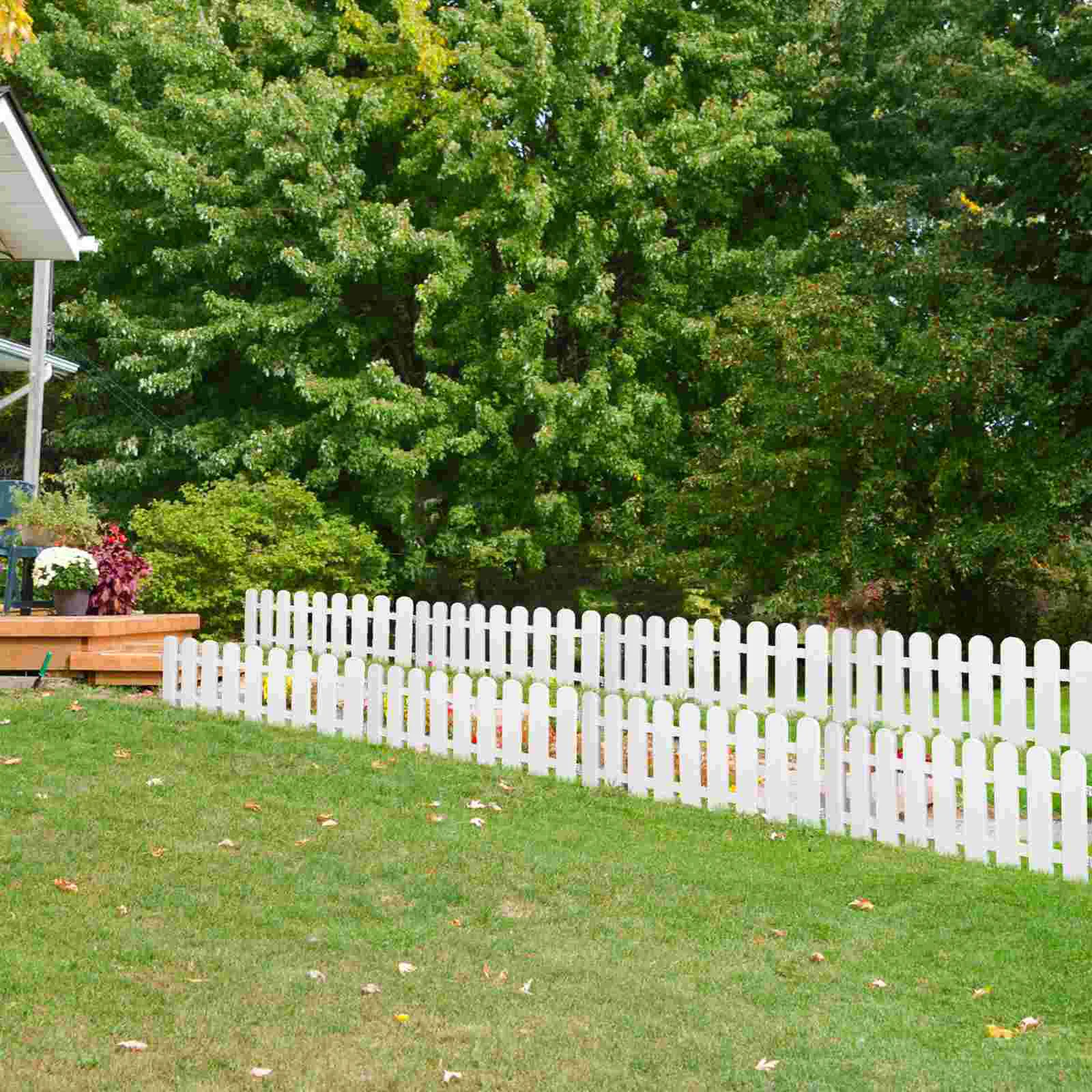 

Fence Garden Border Picket Fencing Panels Lawnchristmas Edging Patioplant Decorative Landscape Home White Miniature Tree Wood