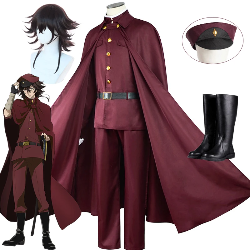 

Костюм для косплея из «бродячие псы», костюм с париком для охотничьей команды, костюм Tetchou Suehiro Jouno Saigiku, одежда для Хэллоуина и вечеринки, сез...