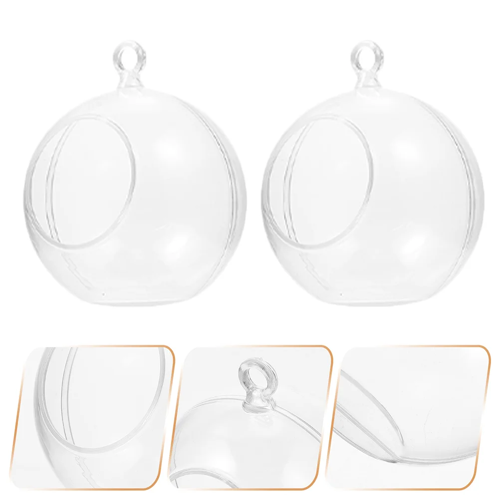 

Christmas Decoration Ball Fillable Ornament Party Decorative Clear Ornaments Crafts Tree Fake Bubbles
