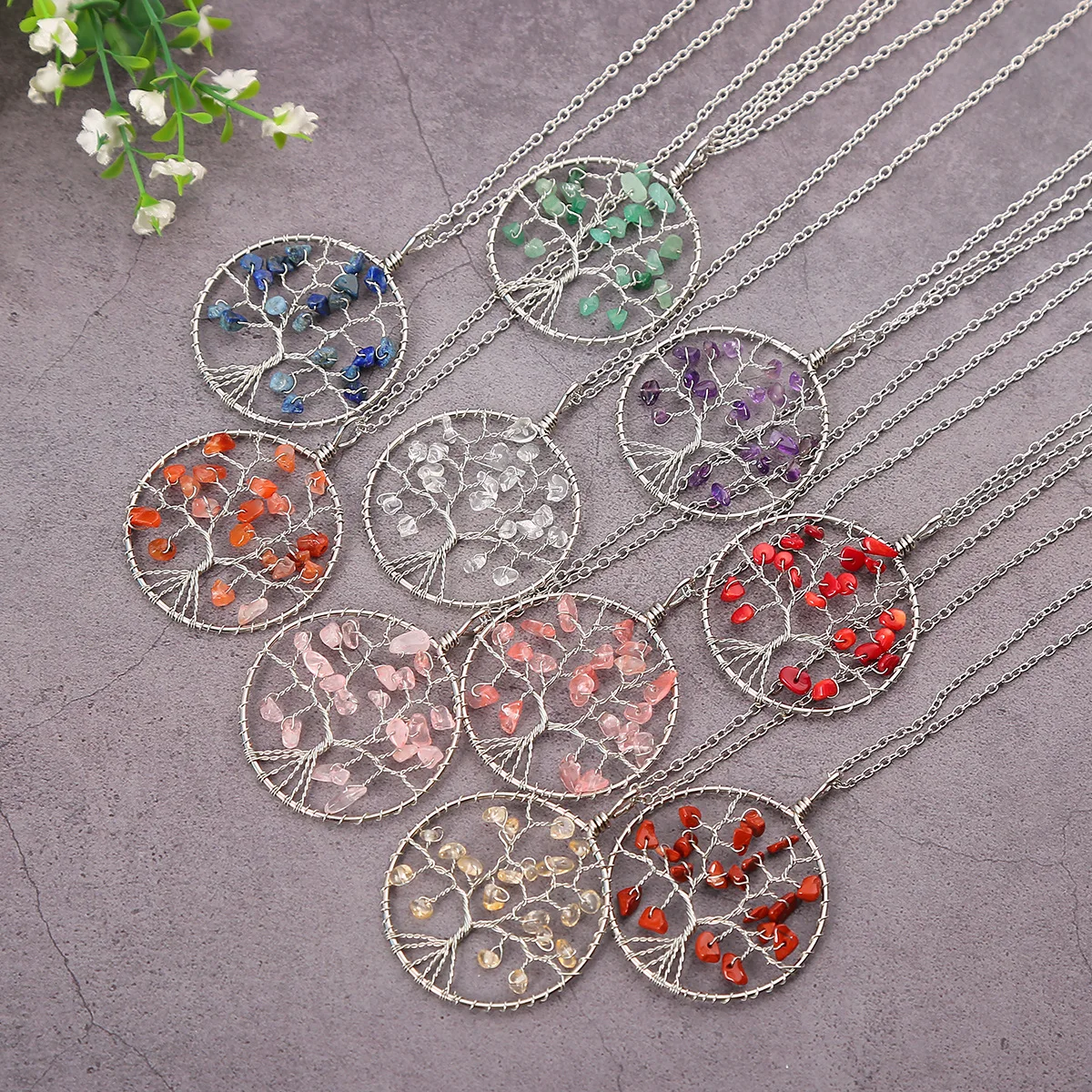 

10 шт., подвеска в виде дерева жизни