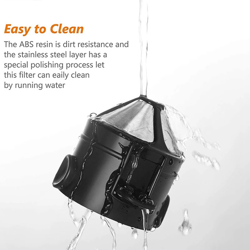 Фильтры для кофе из нержавеющей стали портативные складные многоразовые фильтры