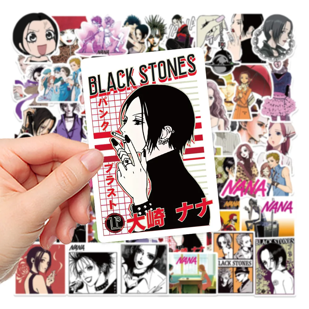 Набор наклеек в стиле аниме из 50 водонепроницаемых офисных принадлежностей ПВХ