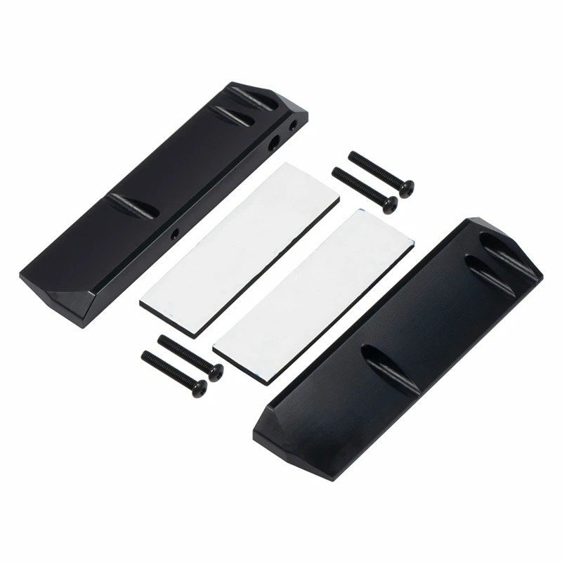 

Rock Sliders ESC Battery Receiver Expansion Side Plate Black POM For TRX4M 1/18 RC Crawler Car