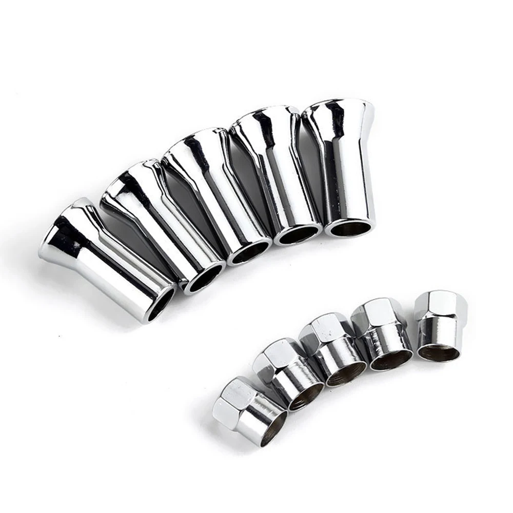 

10 шт. TR413/TR414 хромированные автомобильные грузовые шины, колеса, стержень клапана, шестигранные колпачки с крышками втулок, левый, правый, передний, задний, автоаксессуары