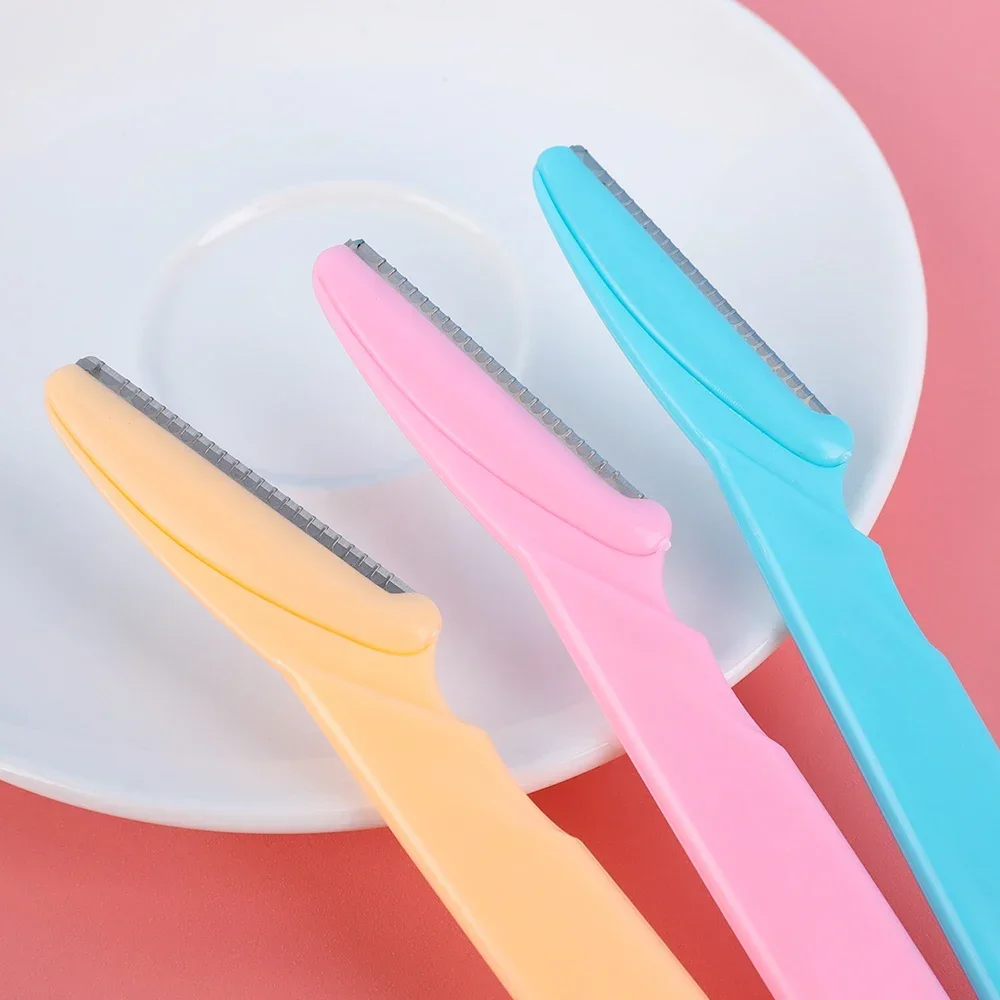 Безопасный триммер для бровей лезвие формирующий нож бритва портативная лица