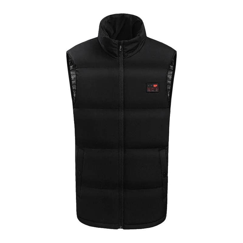Vest three control 15 zone with display screen switch heating vest outdoor mountaineering skiing heating suit