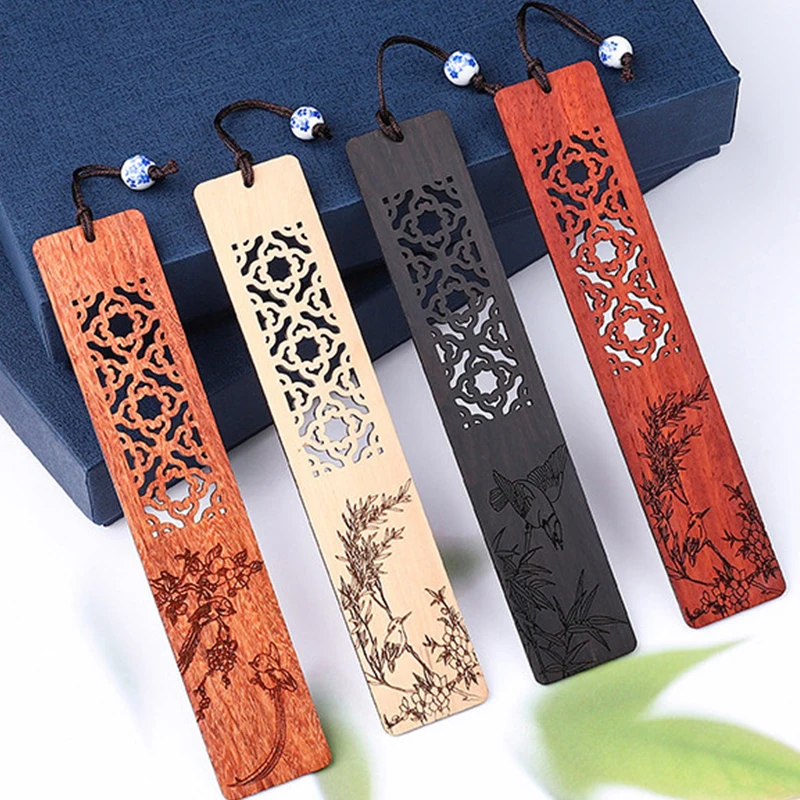 

Принадлежности для чтения в китайском ретро-стиле с резьбой в виде птиц и искусственных птиц, канцелярские принадлежности для школы и офиса