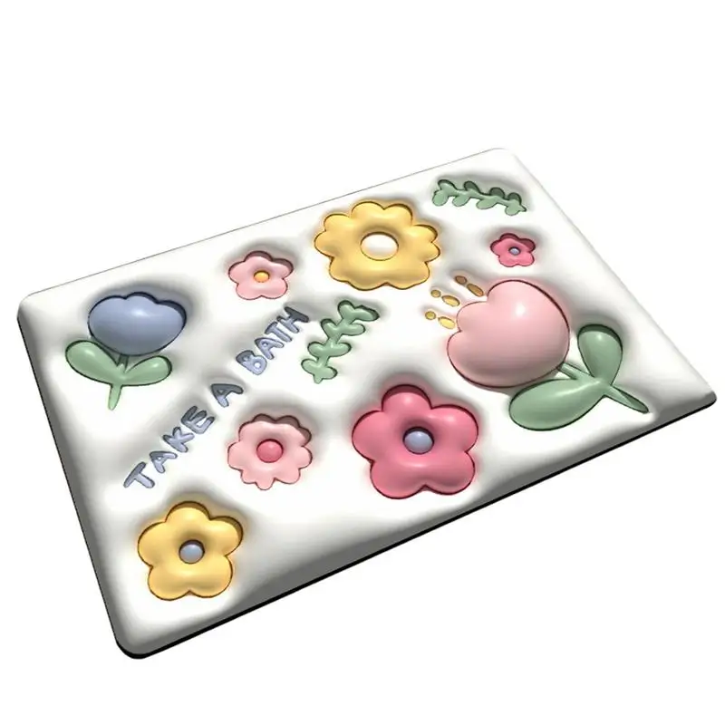 

3D Визуальный коврик для ванной из пены с эффектом памяти, супервпитывающий коврик для ванной, машинная стирка, Мягкий впитывающий Быстросохнущий коврик для ванной, напольные коврики