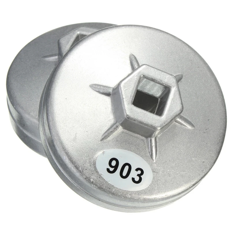 

Replacement for Mercedes Benz 74mm 14 Flute Aluminum Oil Filter Wrench Socket Remover Tool Car Accessories