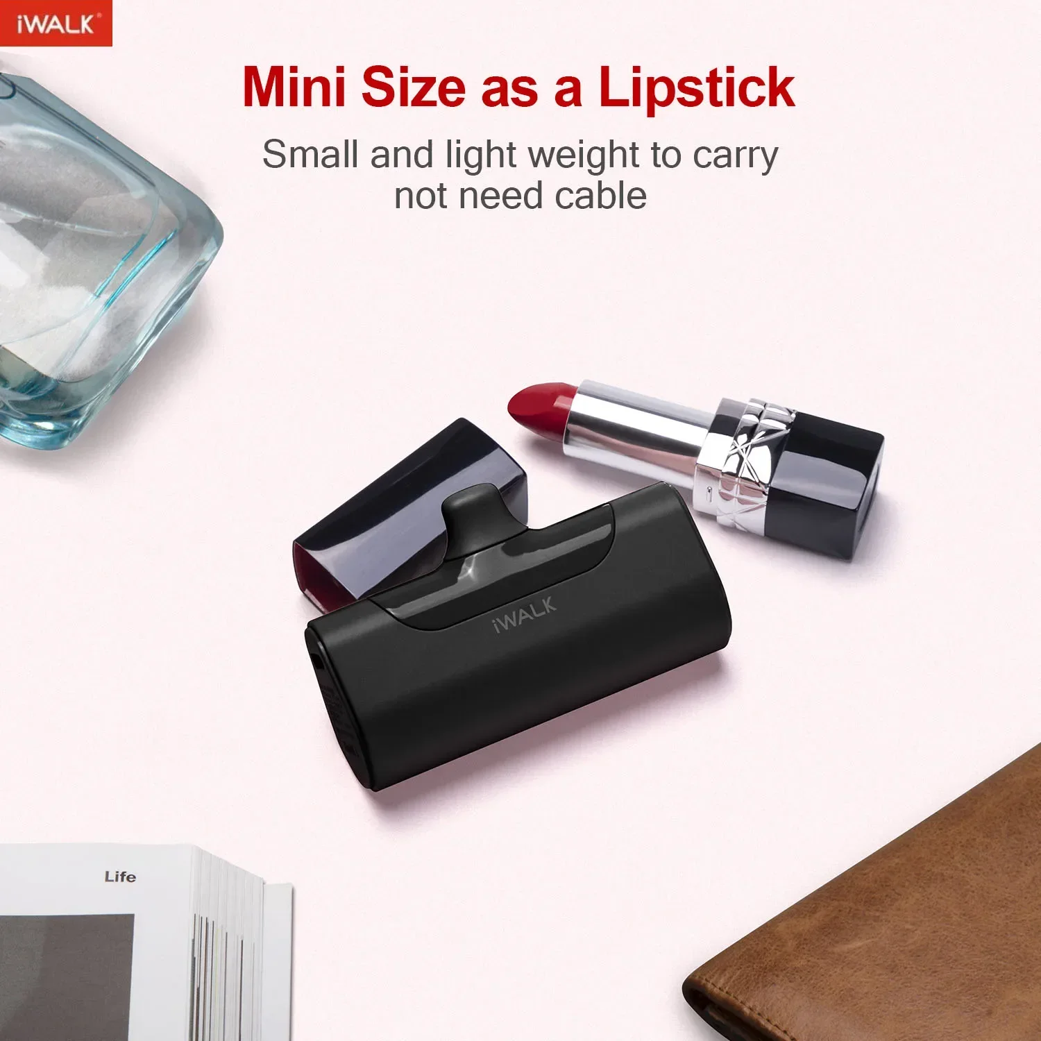 iWALK TYPE-C 4500 мАч капсульный внешний аккумулятор с быстрой зарядкой портативный для