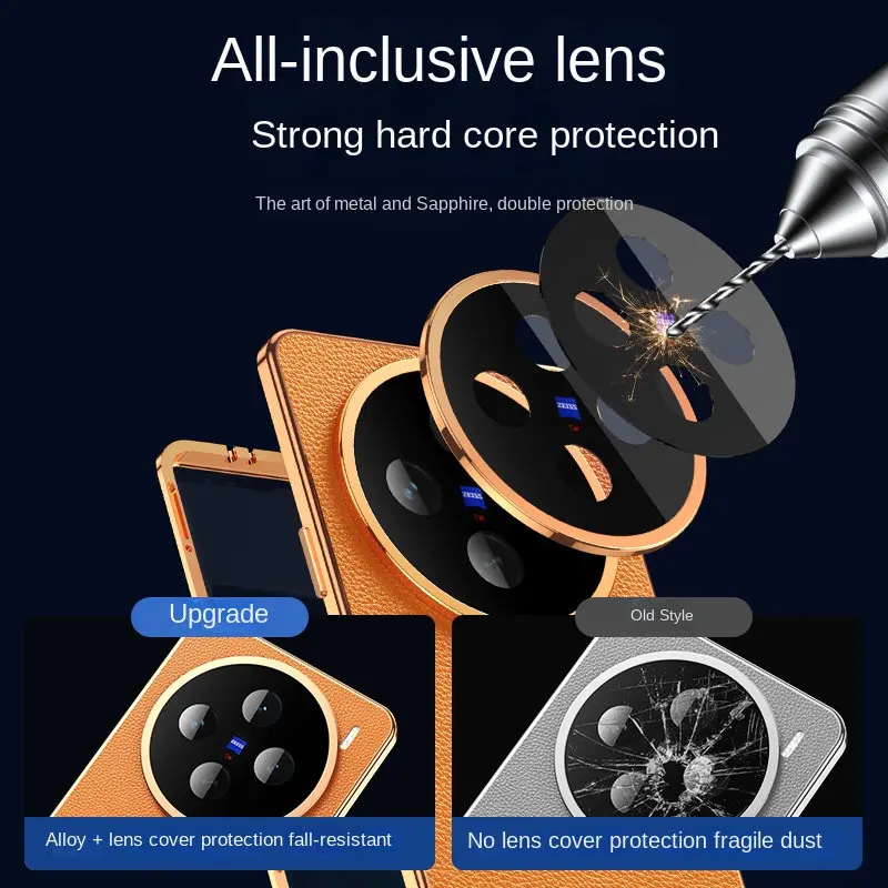 360 полная защита металлический бампер прозрачное Переднее стекло для Vivo X100 чехол