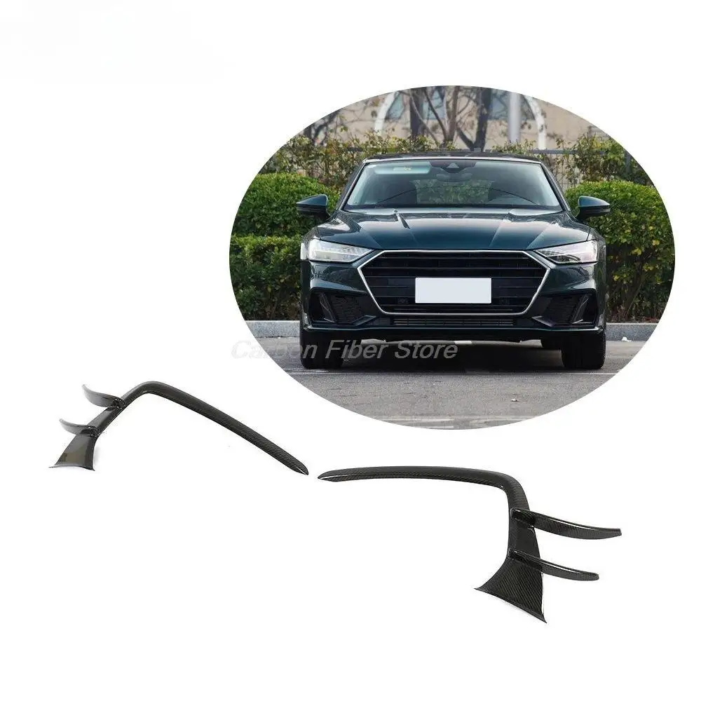 

Carbon Fiber S7 Front Bumper Canards for Audi A7 Sline S7 2019-2020