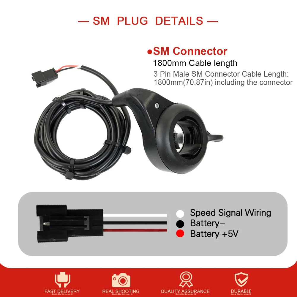 Велосипедная дроссельная заслонка WUXING FT21X ручная WP для скутера электрического