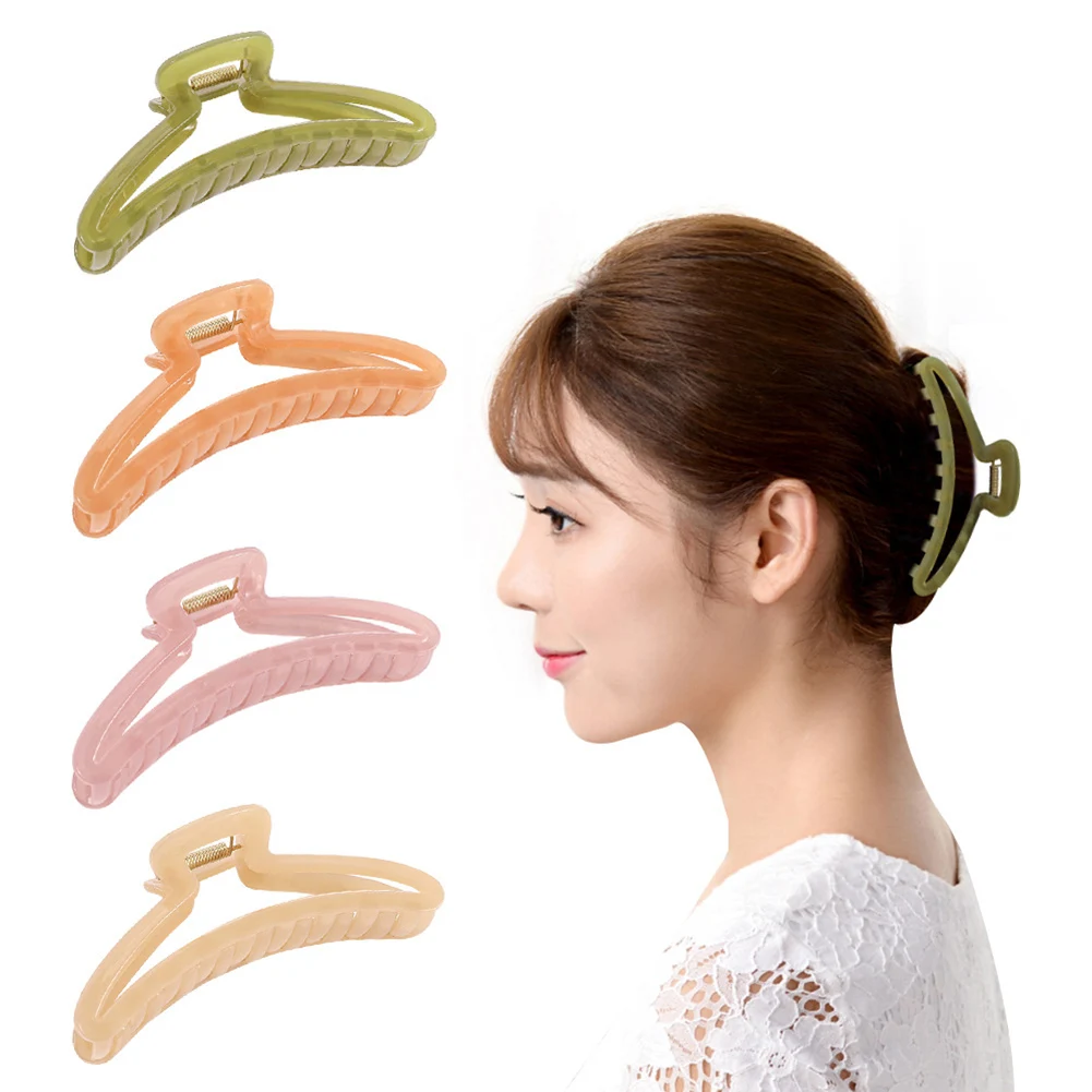 

1PC Girl Hair Claw Women Geometric Hair Clamp Grab Hair Jaw Clip Grip Barrettes Korean Style Hairpin Acrylic Styling Accessories