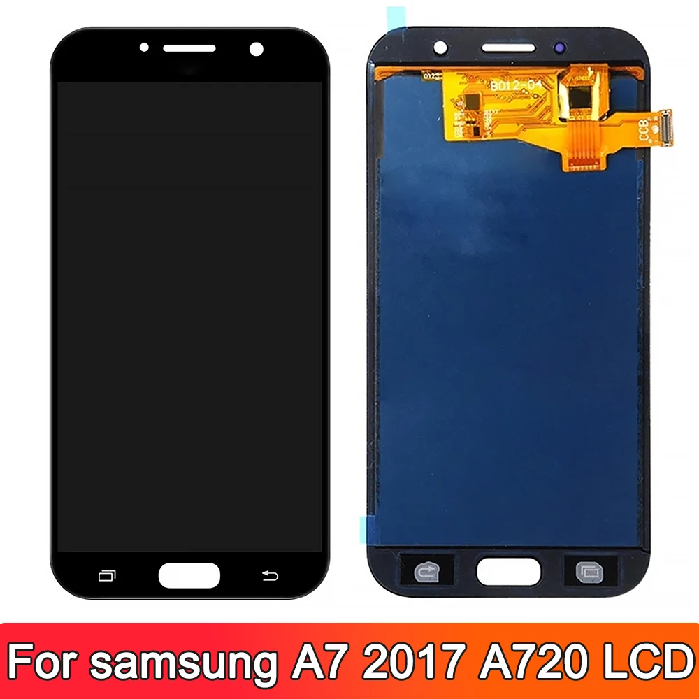 5 7-дюймовый TFT A720 ЖК-дисплей для Samsung Galaxy A7 2017 сменный преобразователь сенсорного