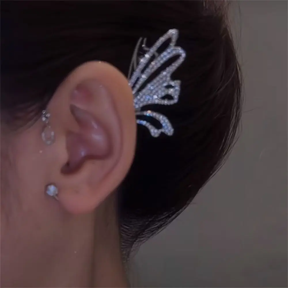 

Women No Piercing Geometric Fashion Tragus Earrings Earrings Ear Wrap Butterfly Ear Cuff