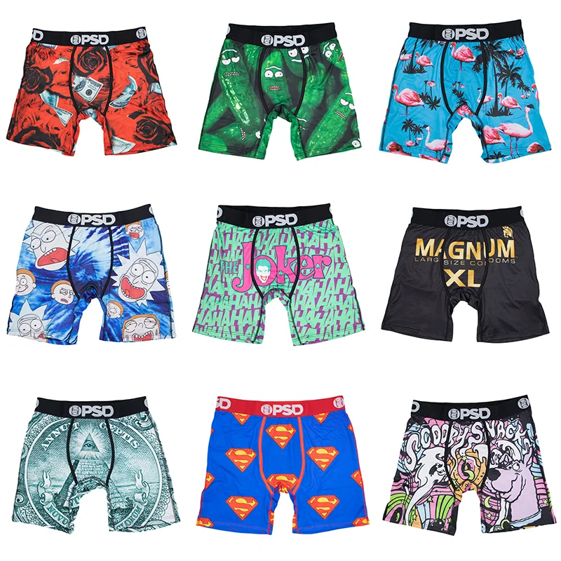 

Sexy Fashion Print Men Underwear Boxer Cueca Male Panty Lingerie Men Underpants Panty S-XXL