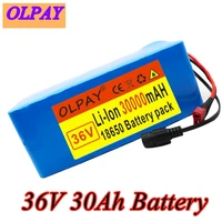 original 36v 10s4p 30ah 500w high power capacity 42v 18650 lithium battery pack 30000mah electric bicycle bicycle scooter bms