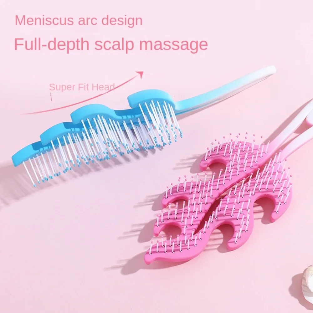 Новый массаж кожи головы полая щетка для волос расчески пластиковый инструмент