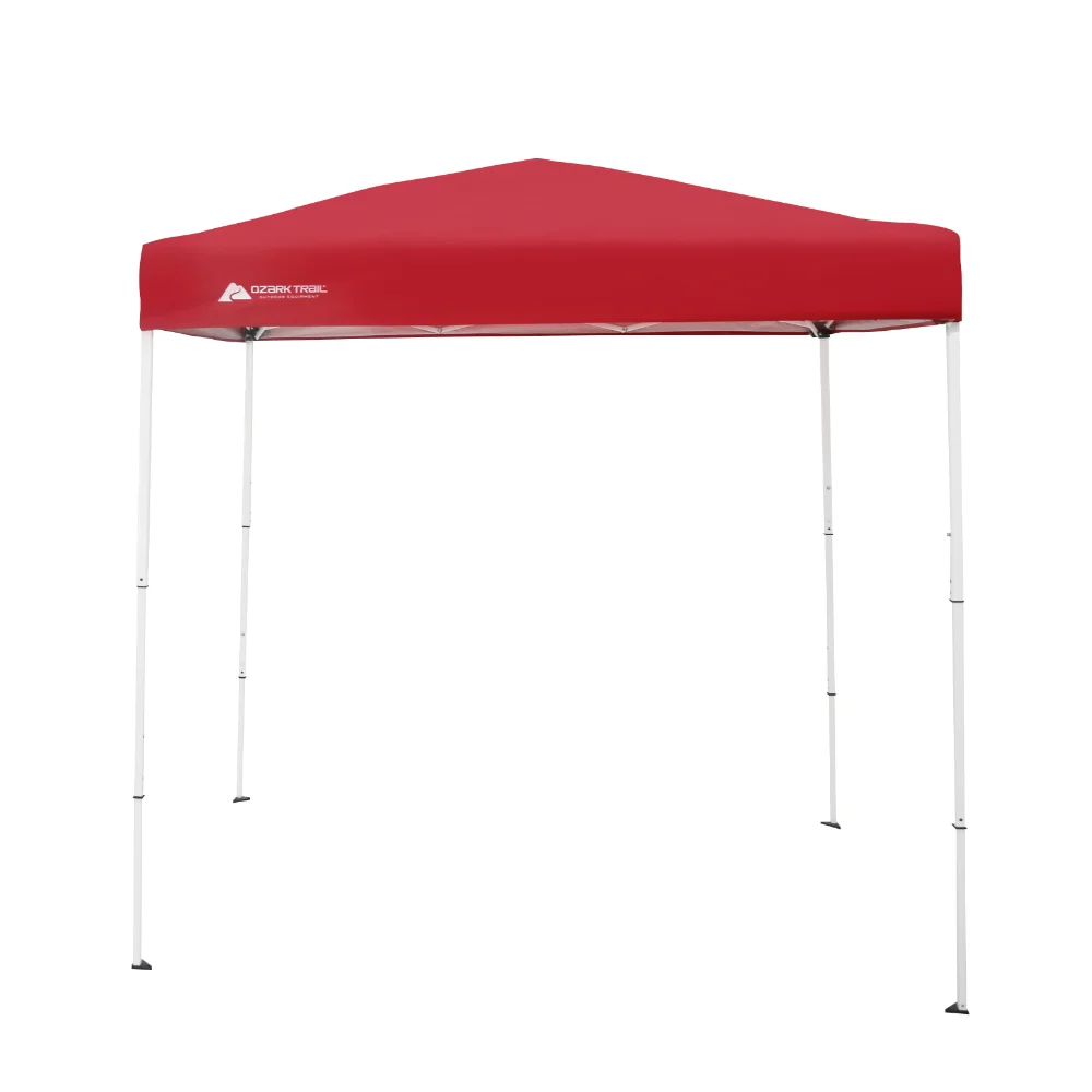 Outdoor Shade Shelter, Brilliant Red; Assembled Dimensions :