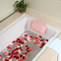 soft bathtub pillow bathroom pillow pvc sponge bath pillow hotel waterproof bathtub pillow suction cups acessorios para banheiro