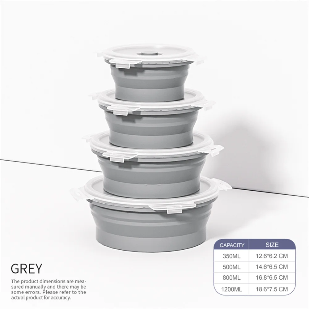 

Силиконовый складной ланч-бокс