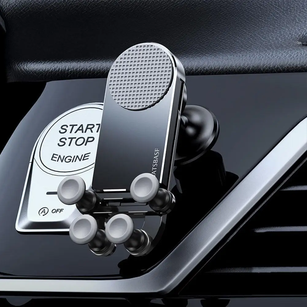 

Гравитационный Автомобильный держатель для телефона, складной держатель для смартфона, подставка для телефона 4,7-6,9 дюймов, универсальный д...