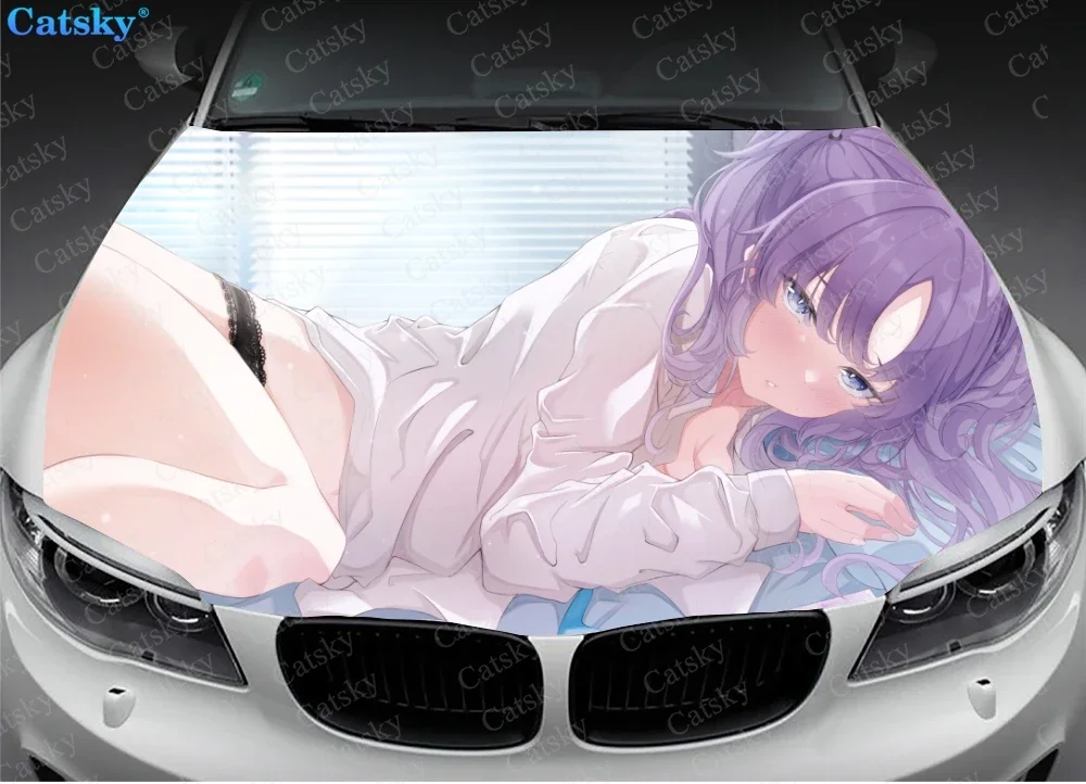 Пикантные виниловые аниме стикеры капота из винила пленка наклейки на крышку