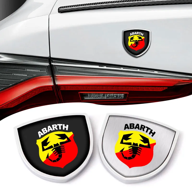 

New Car Styling Car Side Body Decoration Metal Badge Car Sticker For Abbas Abarth Punto 124/125/500 Stilo Ducato Car Accessories