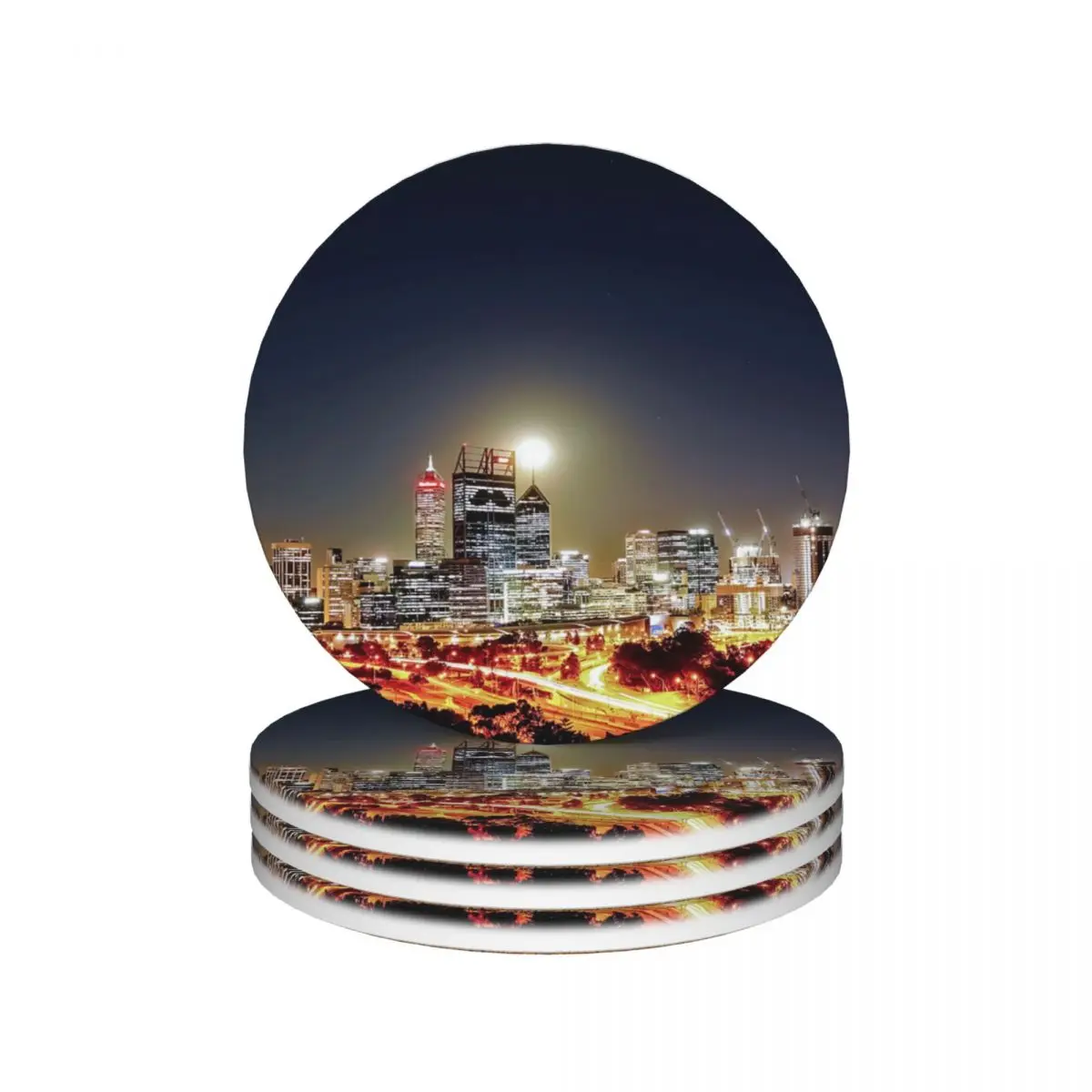 Керамические подставки Perth City 3 для кухонного бара (4 шт. в упаковке)