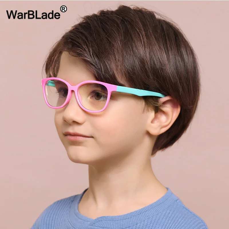 Очки Warblade квадратные голубые с защитой от света очки для мальчиков и девочек