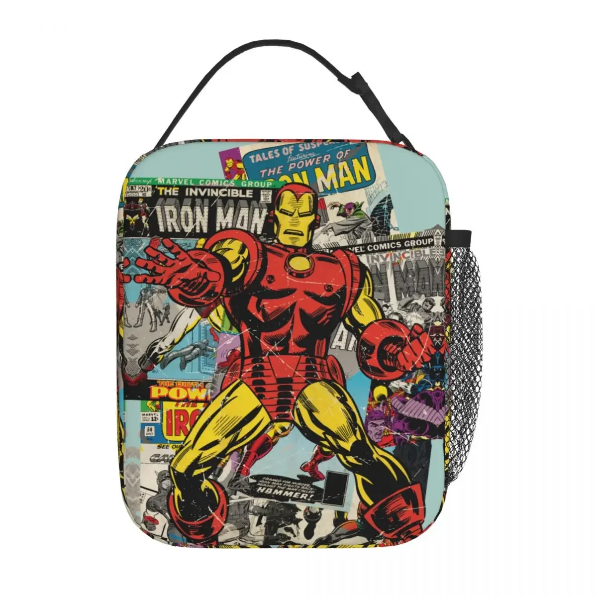 Ланч-бокс Железный Человек В Стиле Ретро Изолированная Коробка Для Бенто