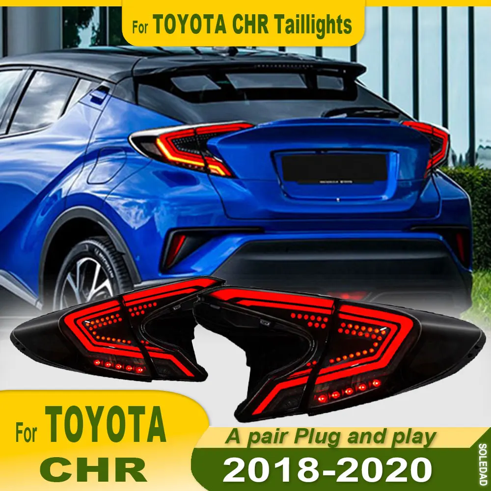 Автомобильный светодиодный задний фонарь для Toyota CHR 2018 2019 2020 DRL Задние фонари