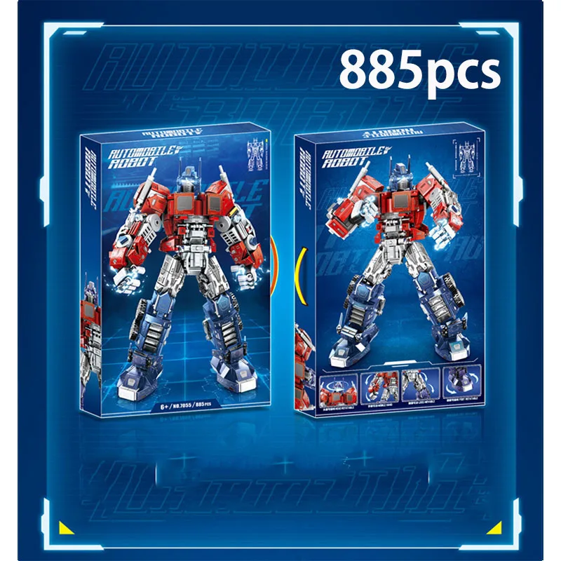 HeroCross трансформеры строительные блоки Optimus Prime Bumblebee пазлы игрушки для детей