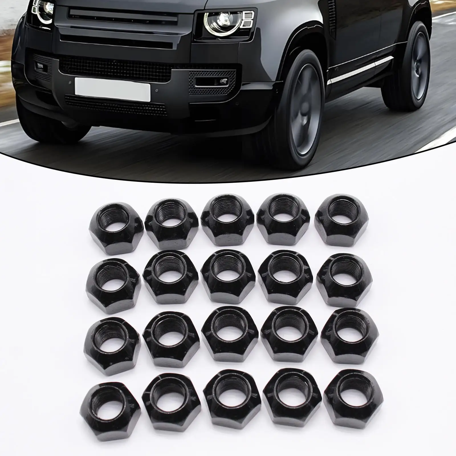 Фото 20x сменные гайки для колесных колес для стальных колес Defender Discovery Auto №5