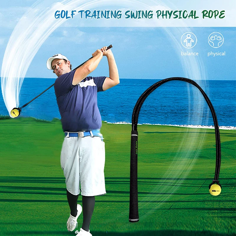 

Тренировочная веревка для гольфа, аксессуары для тренировок, веревка для гольфа и фитнеса, уличный инструмент для тренировок по гольфу, для ...