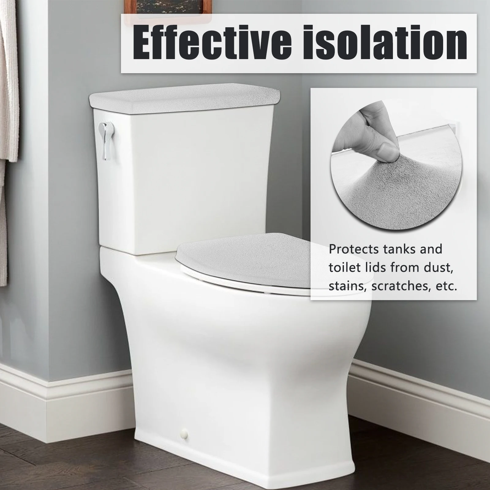 Экологичный хлопковый чехол на сиденье унитаза Linter универсальный эластичный