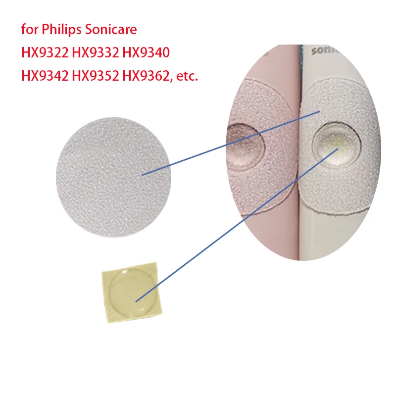 Фото Для Philips Sonicare HX93 Series Shell Button Водонепроницаемая наклейка Электрическая зубная щетка Кнопка переключения Водонепроницаемые детали №1