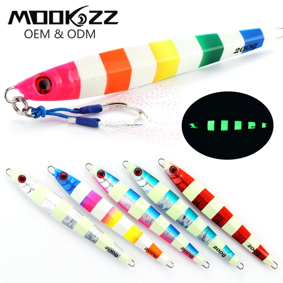 MOOKZZ Big Weight New Arrieve Sea Fishing Lure MJ-030 Speed Jigjing 80 г 100 120 160 200
