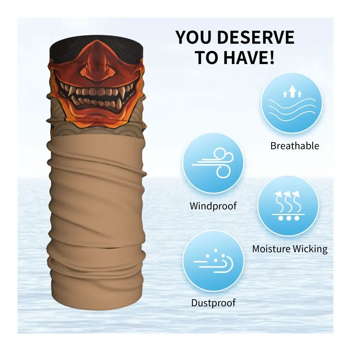 Бандана Oni Samurai для мужчин и женщин шейный платок с защитой от УФ-лучей