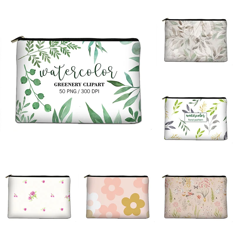 

Cartoon Printing Cosmetic Bag Canvas Toiletry Organizer Bag Bridesmaid Gift Travel Portable Handbag