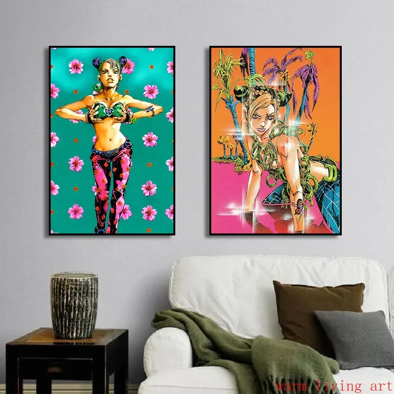 Классический аниме постер Джоджо невероятные приключения Постер иллюстрация