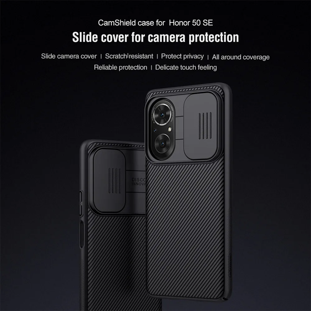 

Чехол NILLKIN CamShield для Huawei Honor 50 SE с защитой камеры, раздвижная задняя крышка