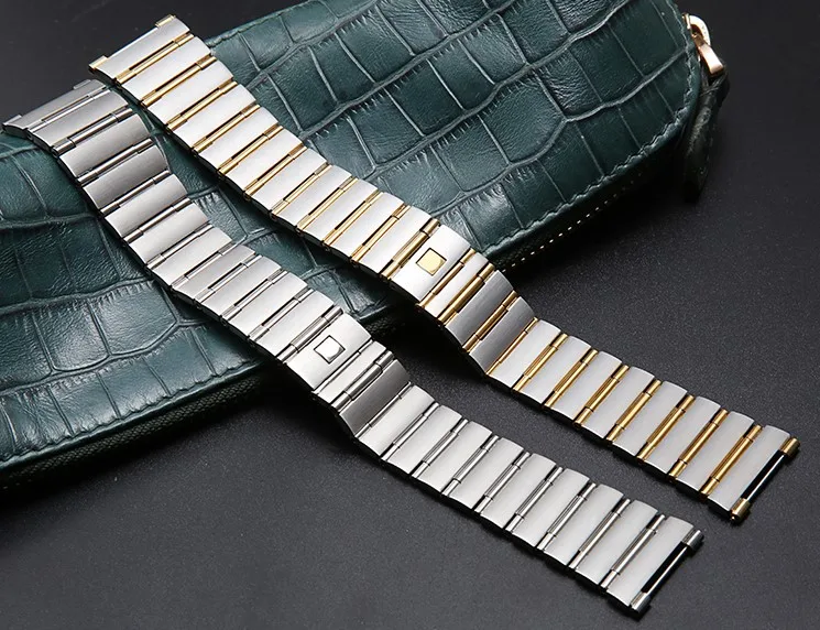 22mm*14mm 17mm*11mm Stainless Steel Watchband For Omega CONSTELLATION Watch Strap Silver Wrist Bracelet Folding Clasp