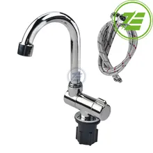 Folding Faucet 360 Degree Swivel Hot and Cold Water Faucet Kitchen Bathroom RV Marine Deck Hatch Caravan Boat Camper Accessories